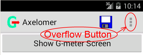 overflow button