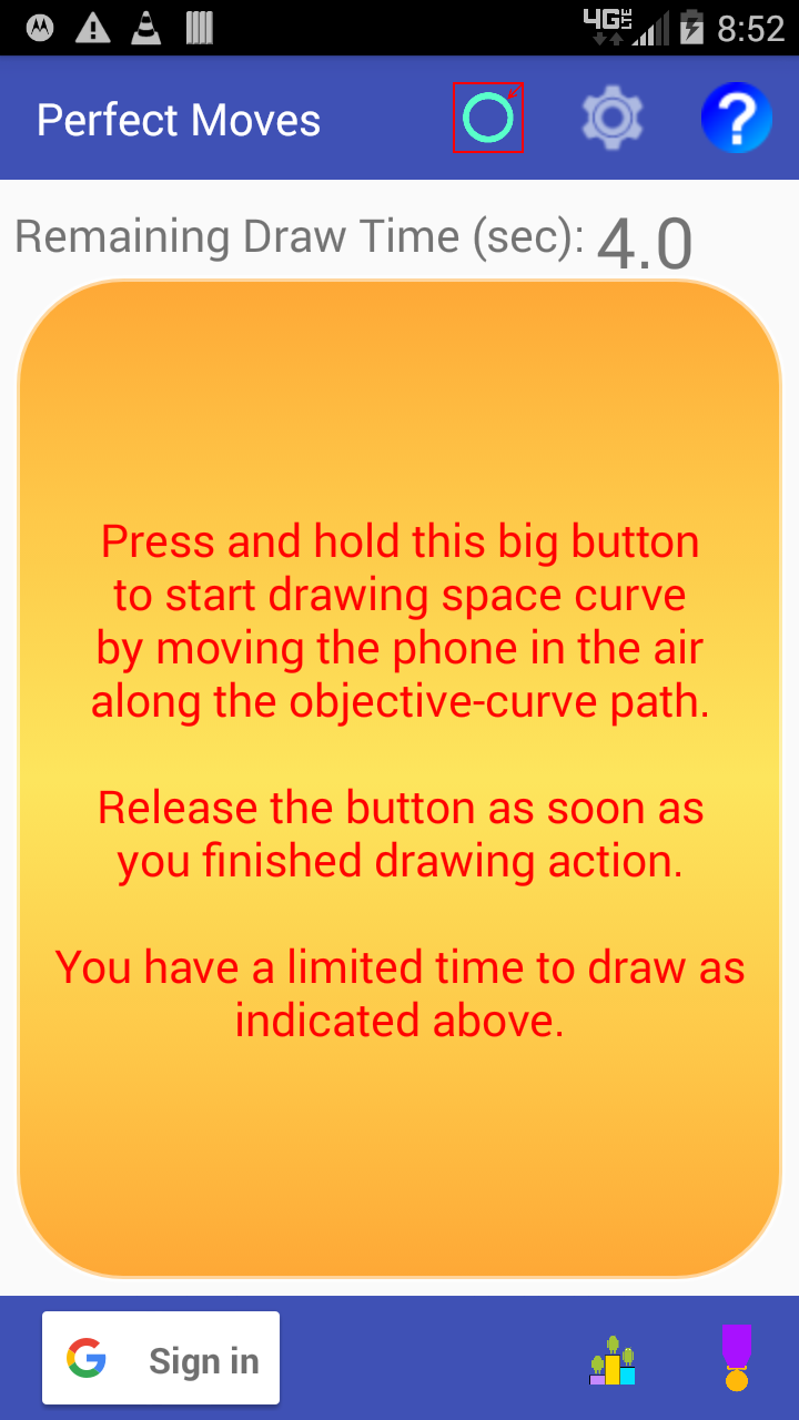 curve drawing screen